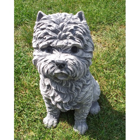 Figurka ogrodowa betonowa Piesek York. Alimar24.pl