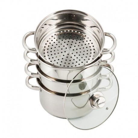 GARNKI DO GOTOWANIA NA PARZE 5 ELE 24CM KINGHOFF KH-3320