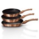 ZESTAW 3 PATELNI GRANITOWYCH 20/24/28CM BERLINGER HAUS METALLIC LINE ROSE GOLD BH-1279-N