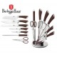 ZESTAW NOŻY 8 ELE. BERLINGER HAUS INFINITY BROWN BH-2047