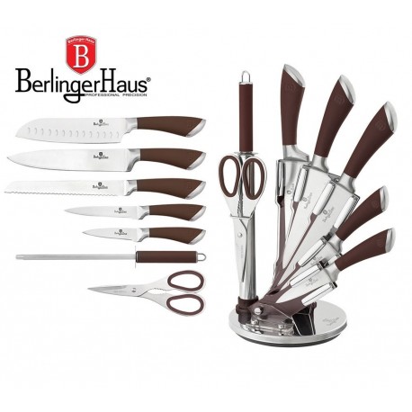 ZESTAW NOŻY 8 ELE. BERLINGER HAUS INFINITY BROWN BH-2047