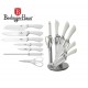 ZESTAW NOŻY 8 ELE. BERLINGER HAUS INFINITY WHITE BH-2044
