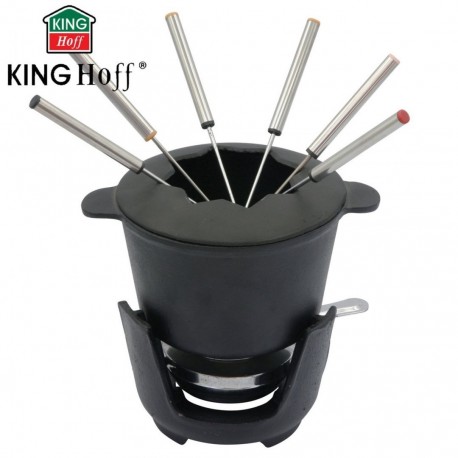 FONDUE ŻELIWNE ZESTAW DLA 6 OSÓB KINGHOFF KH-1195