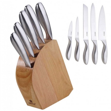 ZESTAW NOŻY KUCHENNYCH W BLOKU 6 ELE. KINGHOFF KH-1152