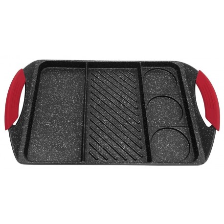 PŁYTA GRILLOWA 42CM GRANITOWA DZIELONA KINGHOFF KH-1420