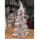 Choinka ceramiczna biała wysokość 37 cm