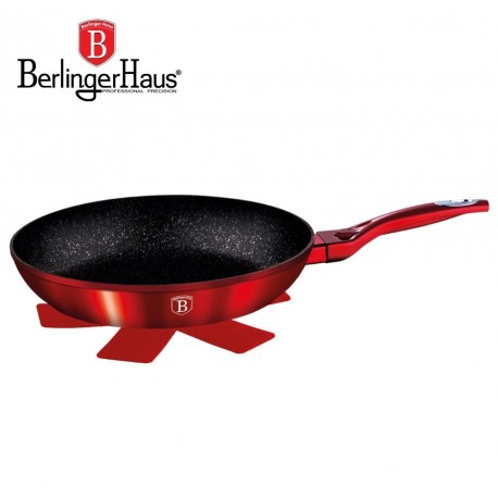 PATELNIA GRANITOWA 28CM BERLINGER HAUS METALLIC LINE RED BH-1253
