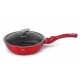 PATELNIA GRANITOWA 24CM BERLINGER HAUS METALLIC LINE RED BH-1259-N