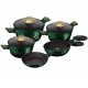 GARNKI 10 EL. BERLINGER HAUS METALLIC EMERALD BH-6065