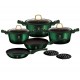 GARNKI 10 EL. BERLINGER HAUS METALLIC EMERALD BH-6065