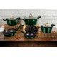 GARNKI 10 EL. BERLINGER HAUS METALLIC EMERALD BH-6065