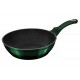 PATELNIA GRANITOWA 24CM Z POKRYWKĄ BERLINGER HAUS METALLIC LINE EMERALD BH-6049
