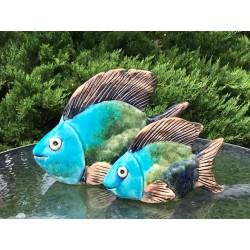 Ogrodowa dekoracja - Ryby Niebieskie