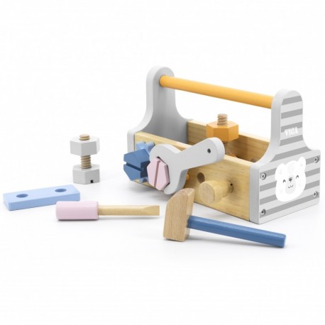 Viga Drewniana Skrzynka z Narzędziami - PolarB