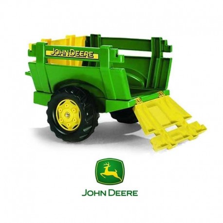 Przyczepa Farm JOHN DEERE Otwierane Burty Rolly Toys