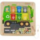 MASTERKIDZ Tablica Magnetyczna Segregowanie Odpadów Ciężarówka do Recyklingu Montessori