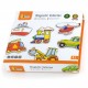 Viga Drewniane magnesy pojazdy zestaw