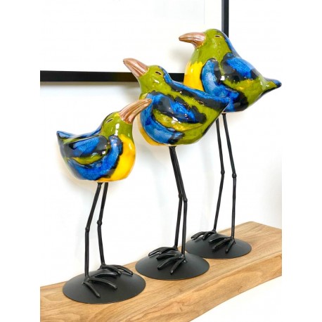 Dekoracja wielkanocna Ptak na stojaku do domu i ogrodu.Duży