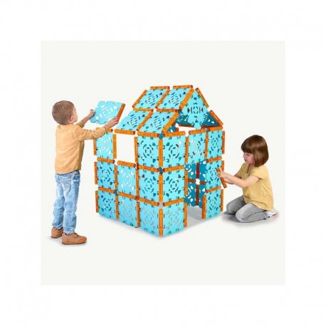 FEBER Duże Klocki Konstrukcyjne Budowniczego do Ogrodu Domu 132 el.
