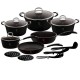 ZESTAW GARNKÓW 15 EL. BERLINGER HAUS BLACK PROFESSIONAL LINE BH-6129