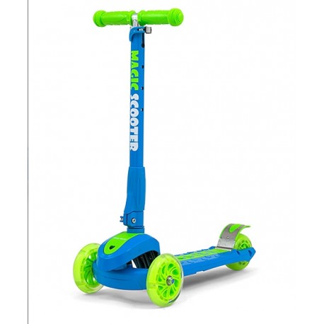 HULAJNOGA TRÓJKOŁOWA SCOOTER MAGIC NIEBIESKO-Zielona Alimar24.pl