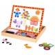 TOOKY TOY Drewniana Tablica Dwustronna Puzzle Układanka Magnetyczna Farma