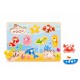 TOOKY TOY Drewniane Puzzle Morze z Pinezkami Dopasuj Kształty