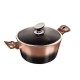 GARNEK Z POWŁOKĄ GRANITOWĄ 2.5L 20cm BERLINGER HAUS ROSE GOLD NOIR BH-1894
