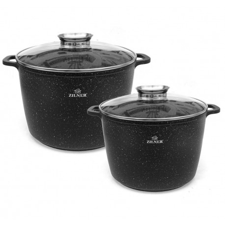 ZESTAW 2 GARNKÓW MARMUROWYCH 10L + 6.2L WYSOKI ZILNER ZL-7011