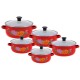 ZESTAW GARNKÓW EMALIOWANYCH 10 ELE. KLAUSBERG KB-7170