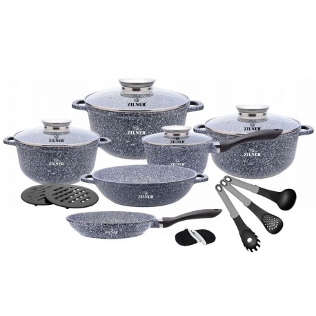 ZESTAW GARNKÓW MARMUROWYCH 17 ELE. ZILNER ZL-7060