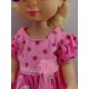 WOOPIE Ubranko dla Lalki Różowa Sukienka Króliczek 43-46 cm