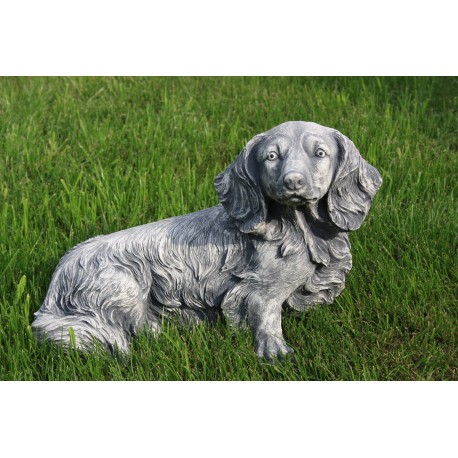 Figurka ogrodowa betonowa Piesek Jamnik. www.alimar24.pl