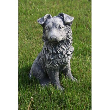 Figurka ogrodowa betonowa Pies, piesek Border www.alimar24.pl collie