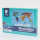 CLASSIC WORLD Puzzle Mapa Świata Kontynenty 48 el.