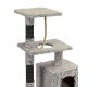 Drapak dla kota domek XXL legowisko drzewko piętrowe szare