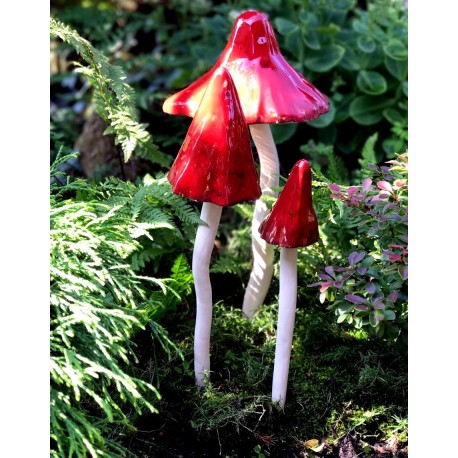 Muchomor Dekoracja ceramiczna 45 cm