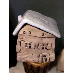 Domek skarbonka ceramiczna dekoracja do domu i na prezent