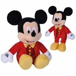 DISNEY Maskotka Myszka Mickey w połyskującym czerwonym smokingu 25cm