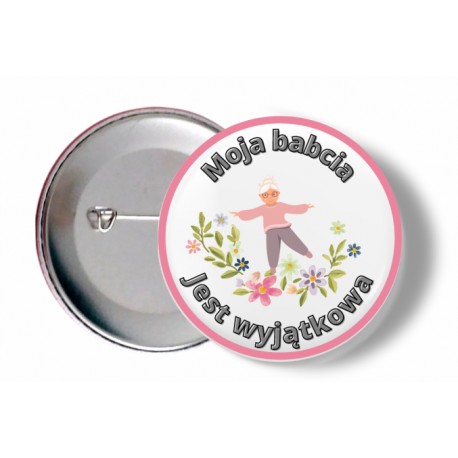 Przypinka do prezentu na Dzień Babci 
