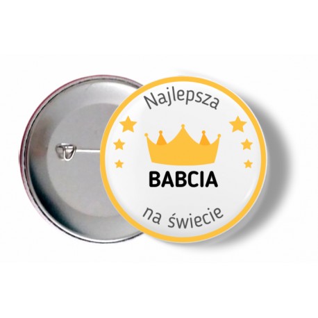 Przypinka do prezentu na Dzień Babci 