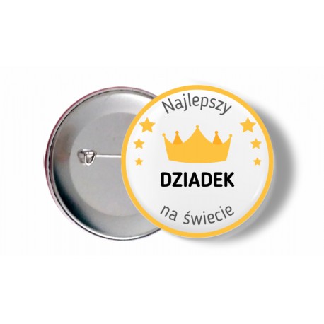 Przypinka do prezentu na Dzień Dziadka