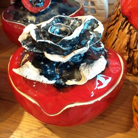 Szkatułka ceramiczna na biżuterię i inne drobiazgi