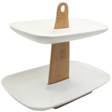 PATERA 2-POZIOMOWA CERAMIKA / BAMBUS KASSEL 93562