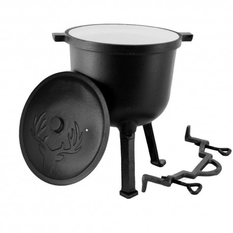 KOCIOŁEK ŻELIWNY MYŚLIWSKI 8L EMALIOWANY ZILNER ZL-5504