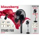 WENTYLATOR PODŁOGOWY Z PILOTEM I TIMEREM 40cm 50W KLAUSBERG