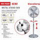 WENTYLATOR STOJĄCY PODŁOGOWY 40CM 50W METALOWY KLAUSBERG