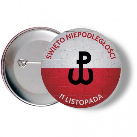 Przypinka Narodowe Święto Niepodległości 38mm