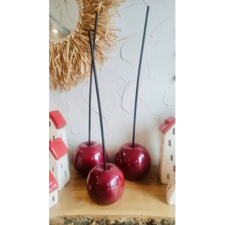 Wiśnia ceramiczna dekoracja domowa średn.12 cm