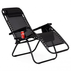 Leżak fotel ogrodowy plażowy ze stolikiem.Alimar24.pl